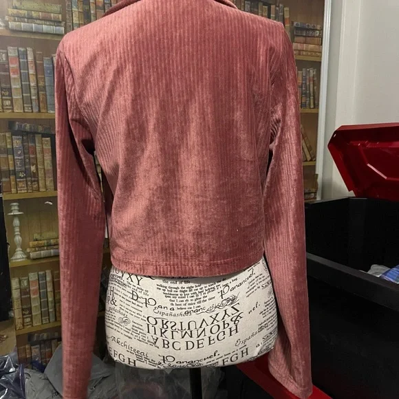 Lost + Wander Women's Corduroy Blazer in Dusty Rose - Picture 3 of 4
